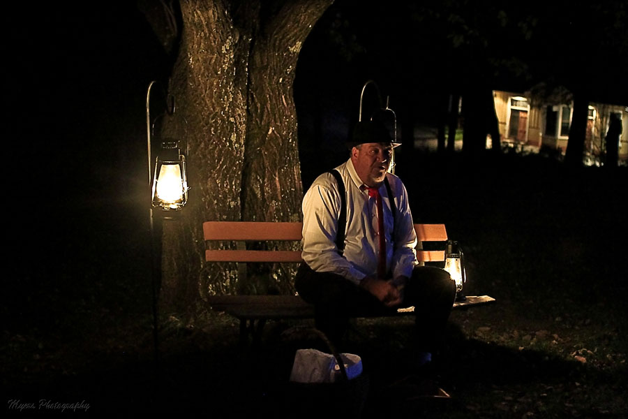 ghost on bench