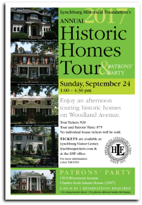 x170924 HISTORIC HOMES TOUR & PATRON'S PARTY Lynchburg Historical Foundation