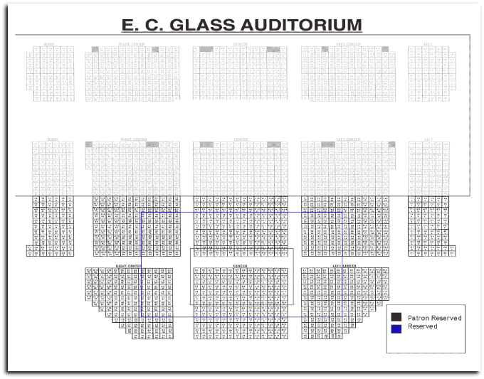 E.C.Glass Civic Auditorium - Seating Plan