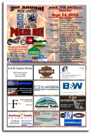 x130914 United Way of Central Virginia: POKER RUN x130914 United Way of Central Virginia: POKER RUN